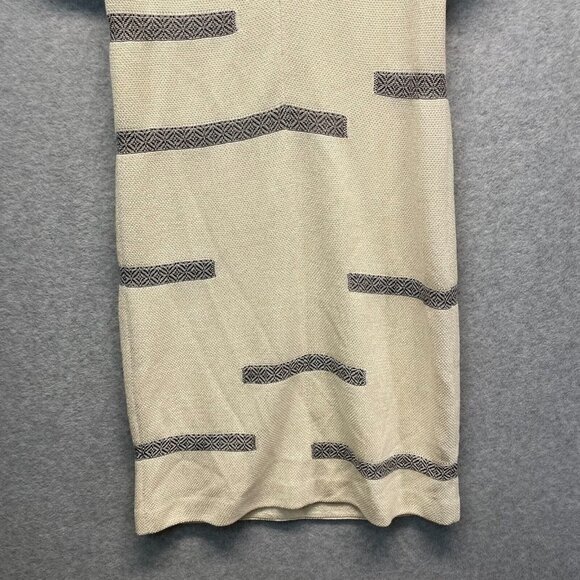 St‎ John Wool Blend Dress Womens 4 Cream Shift Short Sleeve Silk Lined - Picture 6 of 13